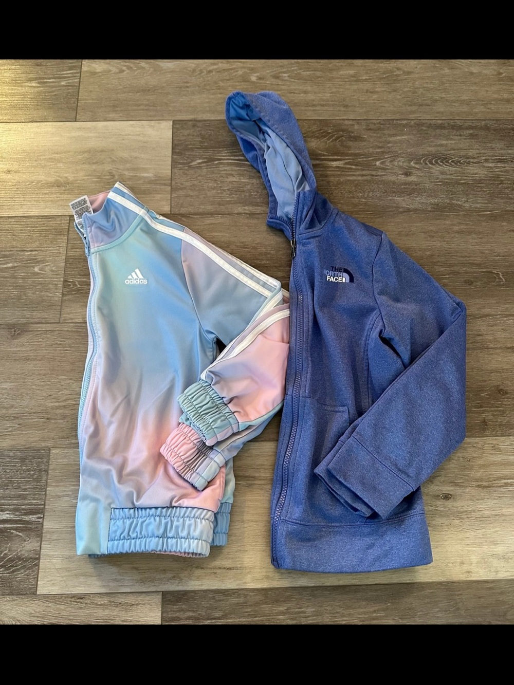 Girls Adidas and North Face Jacket Bundle - Size Medium